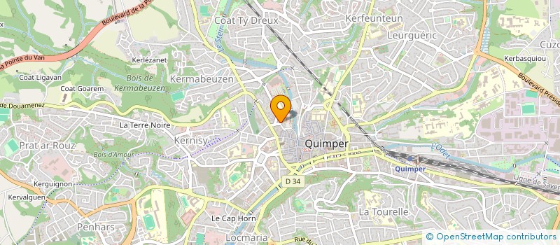 localisation de l'entreprise MONSIEUR MOISE FLASON  QUIMPER