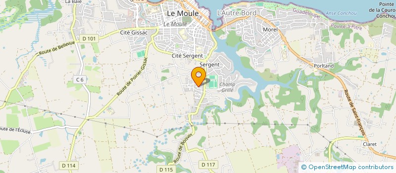 localisation de l'entreprise MONSIEUR MOISE GEFFRY à LE MOULE