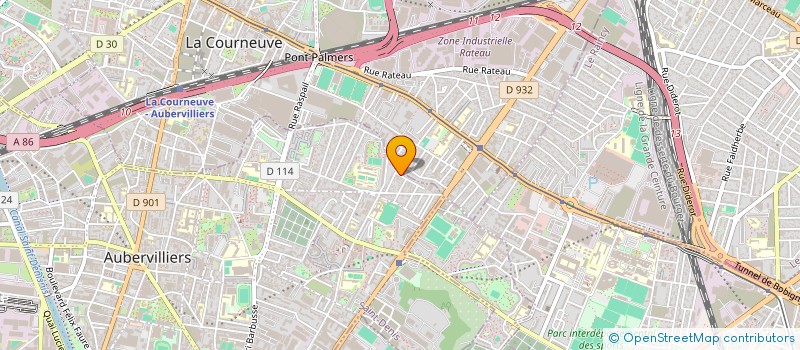 localisation de l'entreprise MONSIEUR MOISE GREGO  AUBERVILLIERS