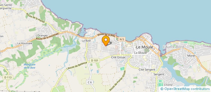 localisation de l'entreprise MONSIEUR MOISE HILL à LE MOULE