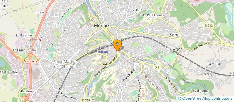 localisation de l'entreprise MONSIEUR MOISE JUBAU à MORLAIX