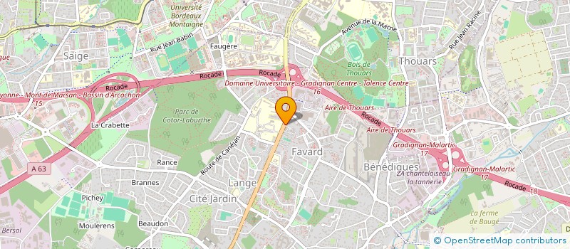 localisation de l'entreprise MONSIEUR MOISE KIVOUVOU  GRADIGNAN