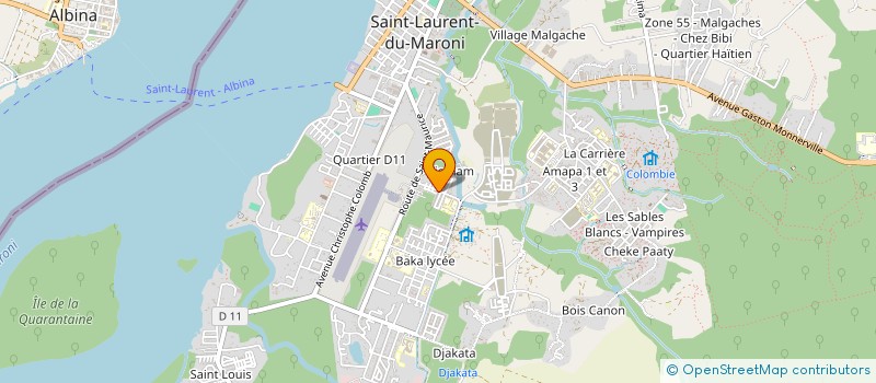 localisation de l'entreprise MONSIEUR MOISE LABADY à SAINT-LAURENT-DU-MARONI