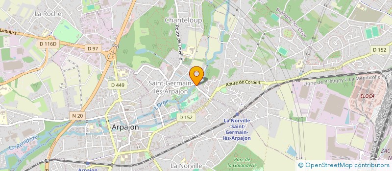 localisation de l'entreprise MONSIEUR MOISE LANGLOIS à SAINT-GERMAIN-LES-ARPAJON