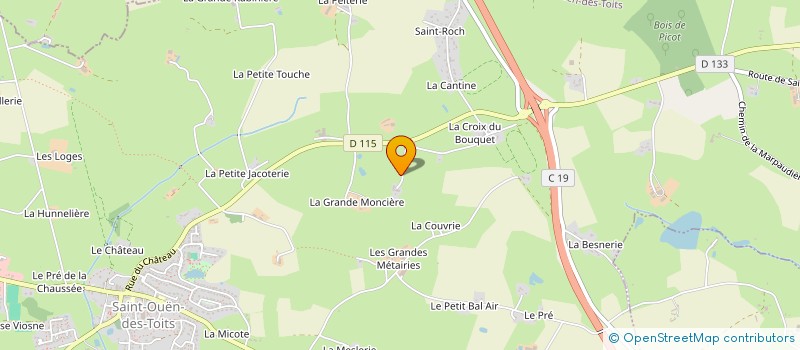 localisation de l'entreprise MONSIEUR MOISE LECOURT  SAINT-OUEN-DES-TOITS