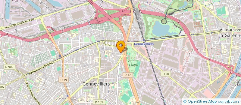 localisation de l'entreprise MONSIEUR MOISE MOMPEROUSSE  GENNEVILLIERS