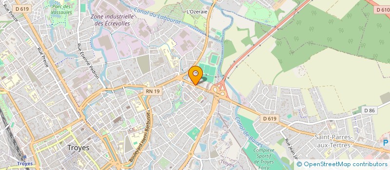 localisation de l'entreprise MONSIEUR MOISE MONNOT  LA RIVIERE-DE-CORPS