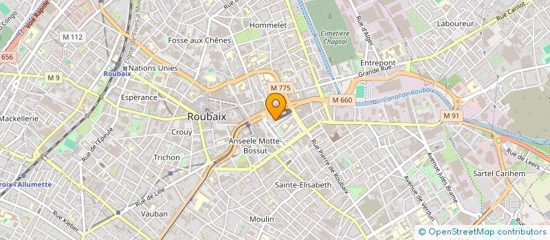 localisation de l'entreprise MONSIEUR MOISE NJO à ROUBAIX