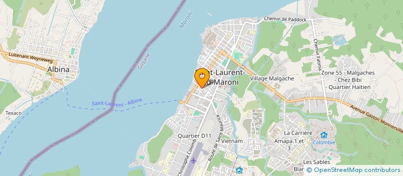 localisation de l'entreprise MONSIEUR MOISE PLENET  SAINT-LAURENT-DU-MARONI