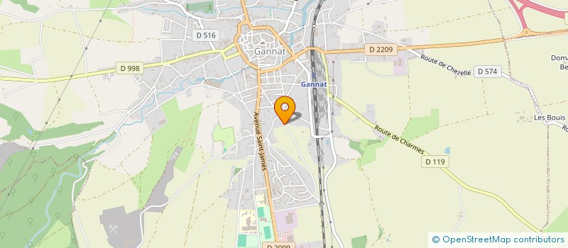 localisation de l'entreprise MONSIEUR MOISE REINARD  GANNAT