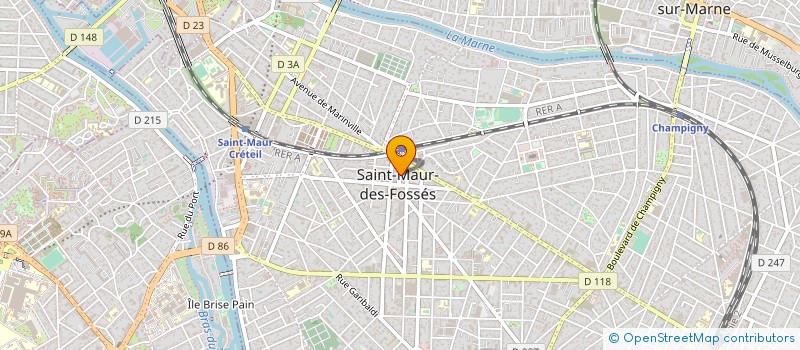 localisation de l'entreprise MONSIEUR MOISE REINHARDT à ST MAUR DES FOSSES