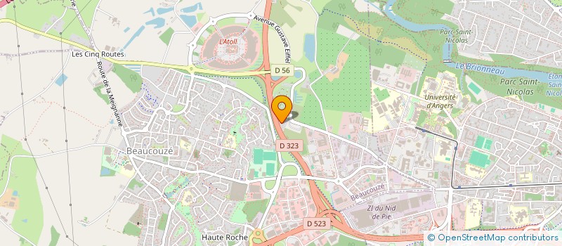 localisation de l'entreprise MONSIEUR MOISE REYNARD  BEAUCOUZE