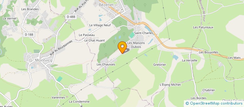 localisation de l'entreprise MONSIEUR MOISE RODIER  BEZENET