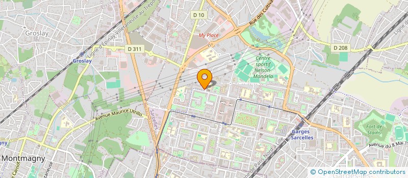 localisation de l'entreprise MONSIEUR MOISE SOUFFIR  SARCELLES