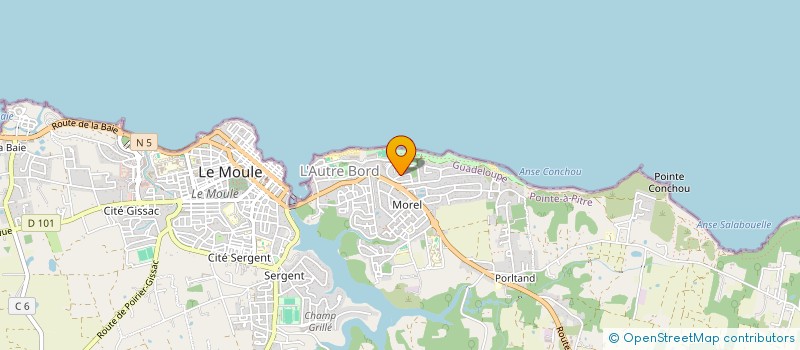 localisation de l'entreprise MONSIEUR MOISE VOLNIN à LE MOULE