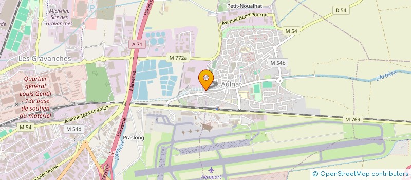 localisation de l'entreprise MONSIEUR MOISES DE OLIVEIRA ALVES  AULNAT