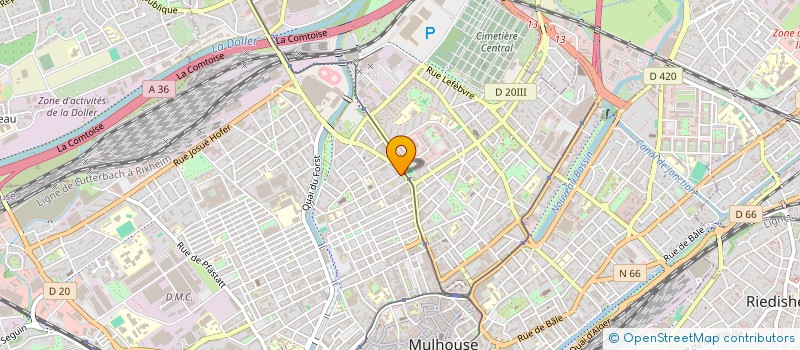 localisation de l'entreprise MONSIEUR MOJIBULLAH KARWAN  MULHOUSE