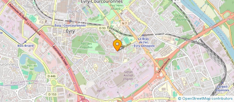 localisation de l'entreprise MONSIEUR MOJUSTE EGBEWOLE  EVRY-COURCOURONNES