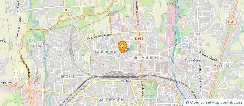 localisation de l'entreprise MONSIEUR MOKDAD ROMDHANI  TARBES