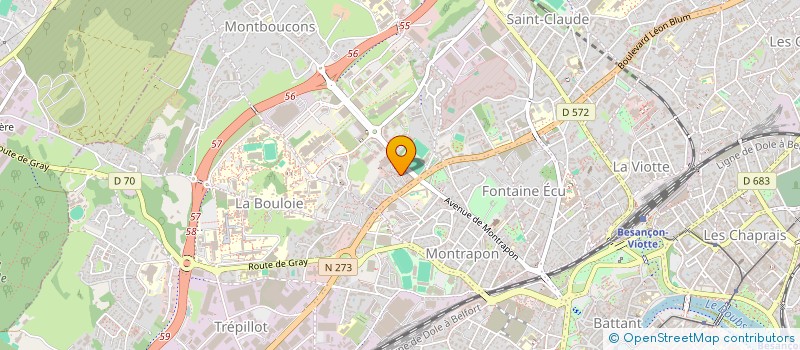 localisation de l'entreprise MONSIEUR MOKHAIL GHAYUMI à BESANCON