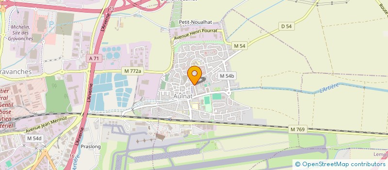 localisation de l'entreprise MONSIEUR MOKHTAR BENABDELKADER  AULNAT