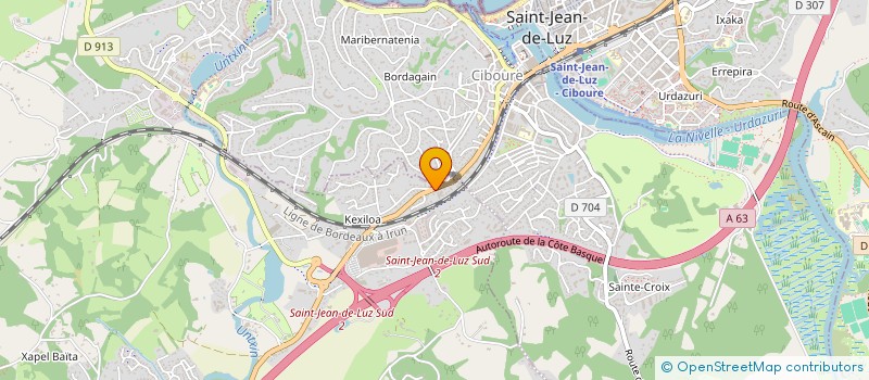 localisation de l'entreprise MONSIEUR MOKHTAR BENALI à URRUGNE