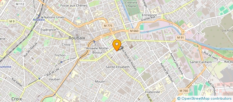 localisation de l'entreprise MONSIEUR MOKHTAR BENCHEIKH  ROUBAIX