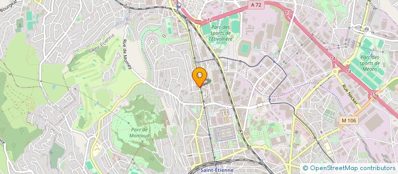 localisation de l'entreprise MONSIEUR MOKHTAR BERCHI  SAINT-ETIENNE