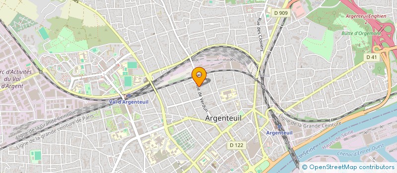 localisation de l'entreprise MONSIEUR MOKHTAR CHAOUCH  ARGENTEUIL