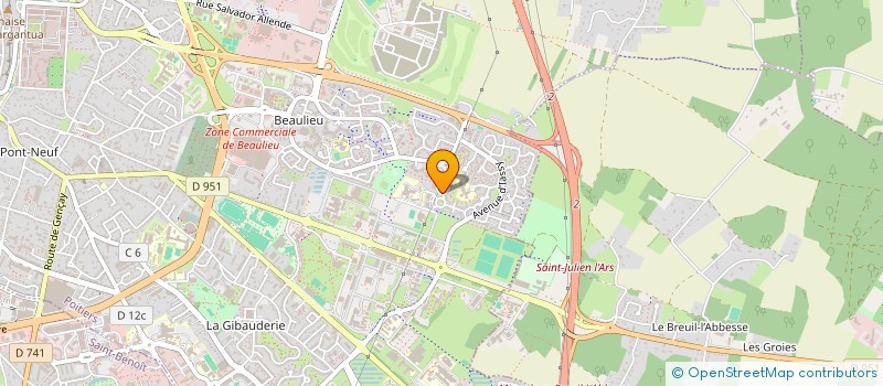 localisation de l'entreprise MONSIEUR MOKHTAR CHIBOUT  POITIERS