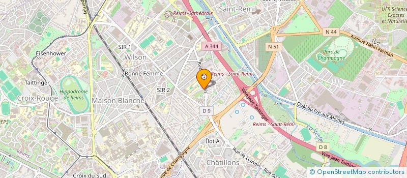 localisation de l'entreprise MONSIEUR MOKHTAR DIA à REIMS