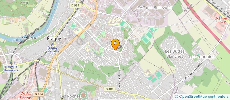 localisation de l'entreprise MONSIEUR MOKHTAR DJAMED  ERAGNY