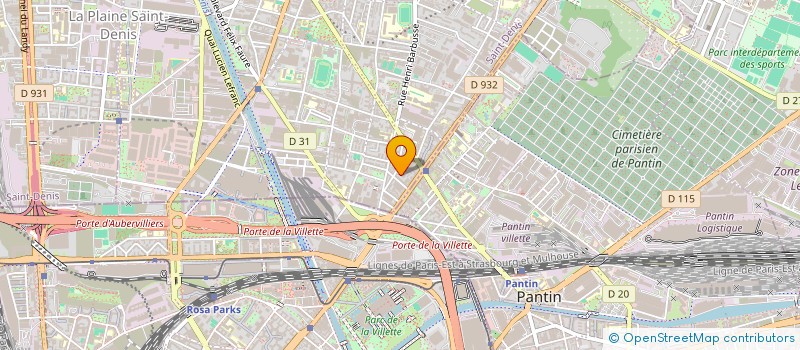 localisation de l'entreprise MONSIEUR MOKHTAR HAJAJI  AUBERVILLIERS