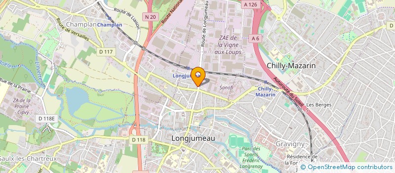 localisation de l'entreprise MONSIEUR MOKHTAR KORIT  LONGJUMEAU