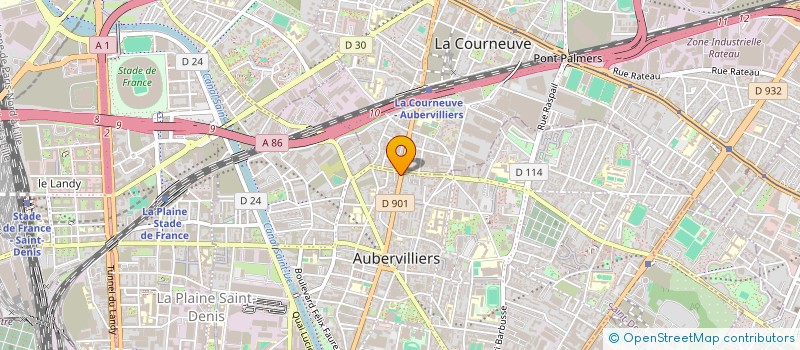 localisation de l'entreprise MONSIEUR MOKHTAR MEDJDA à AUBERVILLIERS