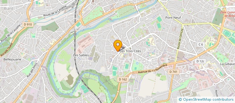 localisation de l'entreprise MONSIEUR MOKHTAR OUADA  POITIERS