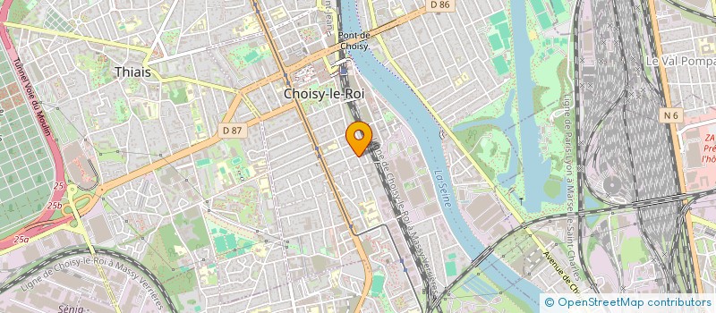 localisation de l'entreprise MONSIEUR MOKHTAR OUKAF à CHOISY-LE-ROI