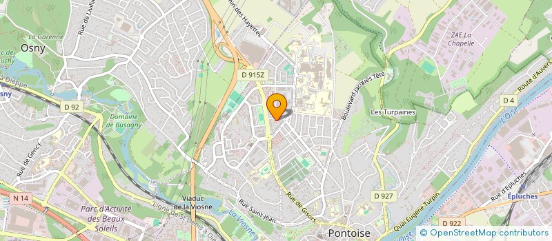 localisation de l'entreprise MONSIEUR MOKHTAR SAOUD  PONTOISE