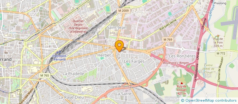 localisation de l'entreprise MONSIEUR MOKHTAR TADJINE  CLERMONT-FERRAND