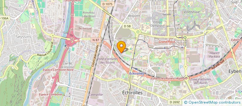 localisation de l'entreprise MONSIEUR MOKHTAR TEMGHARI à ECHIROLLES