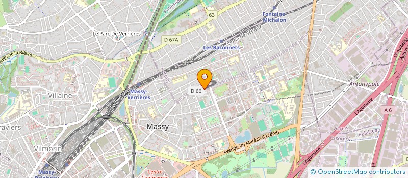 localisation de l'entreprise MONSIEUR MOKRANE BOUBEKEUR à MASSY