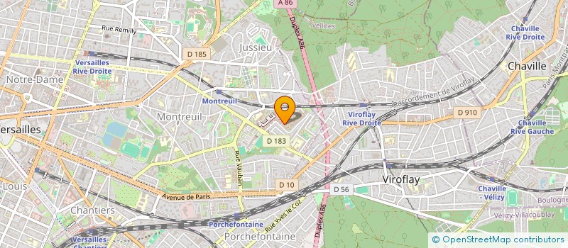 localisation de l'entreprise MONSIEUR MOKRANE BOUZEGHOUB à VERSAILLES