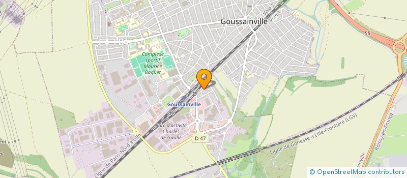 localisation de l'entreprise MONSIEUR MOKRANE CHABI  GOUSSAINVILLE