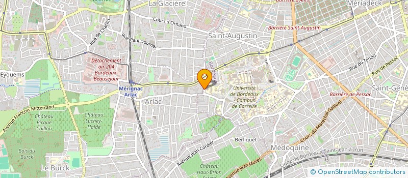 localisation de l'entreprise MONSIEUR MOKRANE MOUZAOUI  MERIGNAC