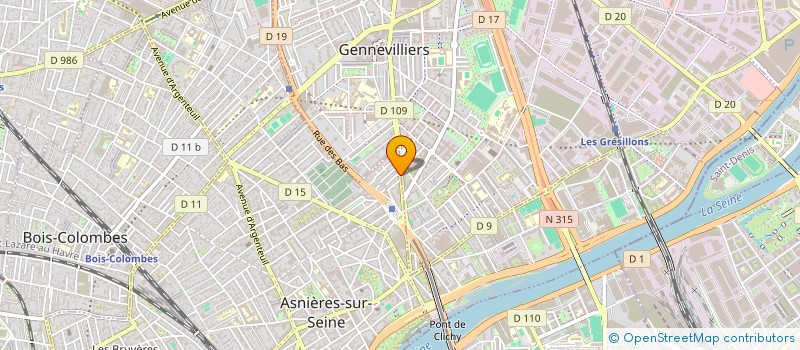 localisation de l'entreprise MONSIEUR MOKRANE TELFOUCHE à ASNIERES-SUR-SEINE