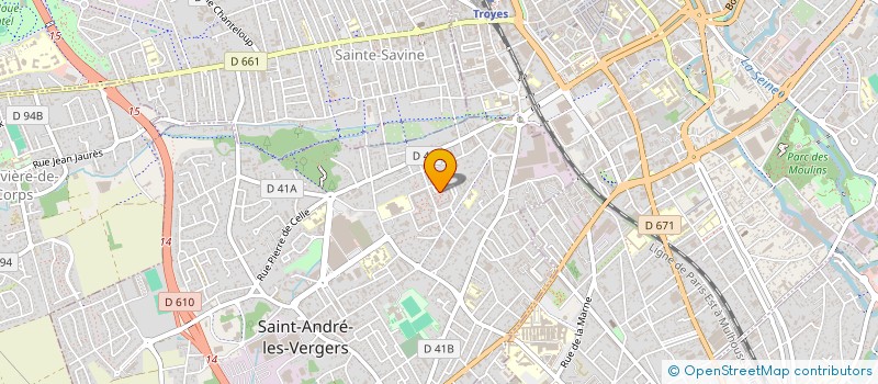 localisation de l'entreprise MONSIEUR MOKTAR KADERI  SAINT-ANDRE-LES-VERGERS