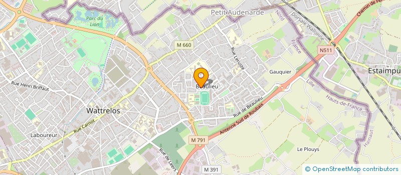 localisation de l'entreprise MONSIEUR MOKTHAR SAOUAG  WATTRELOS