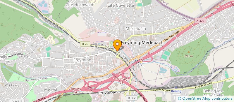 localisation de l'entreprise MONSIEUR MOLAYOMAR ALAOUI  FREYMING-MERLEBACH