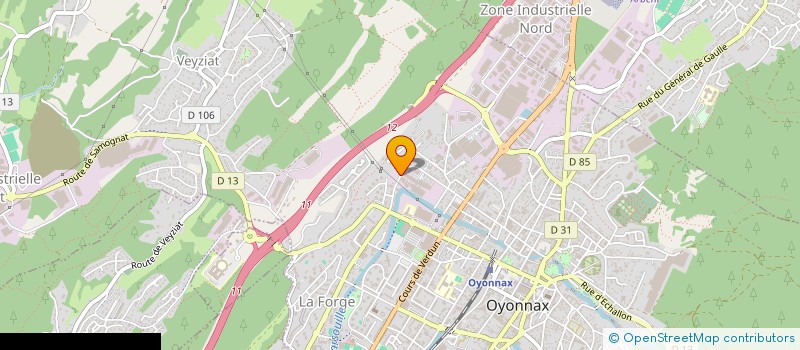 localisation de l'entreprise MONSIEUR MOMCILO DOZET à OYONNAX