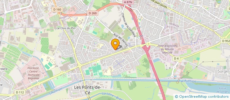 localisation de l'entreprise MONSIEUR MONCEF BOUAZIZI  LES PONTS-DE-CE